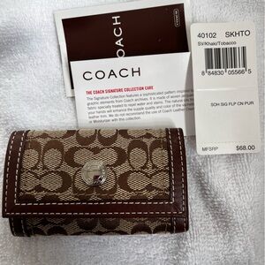 Coach businesses card holder pouch ..